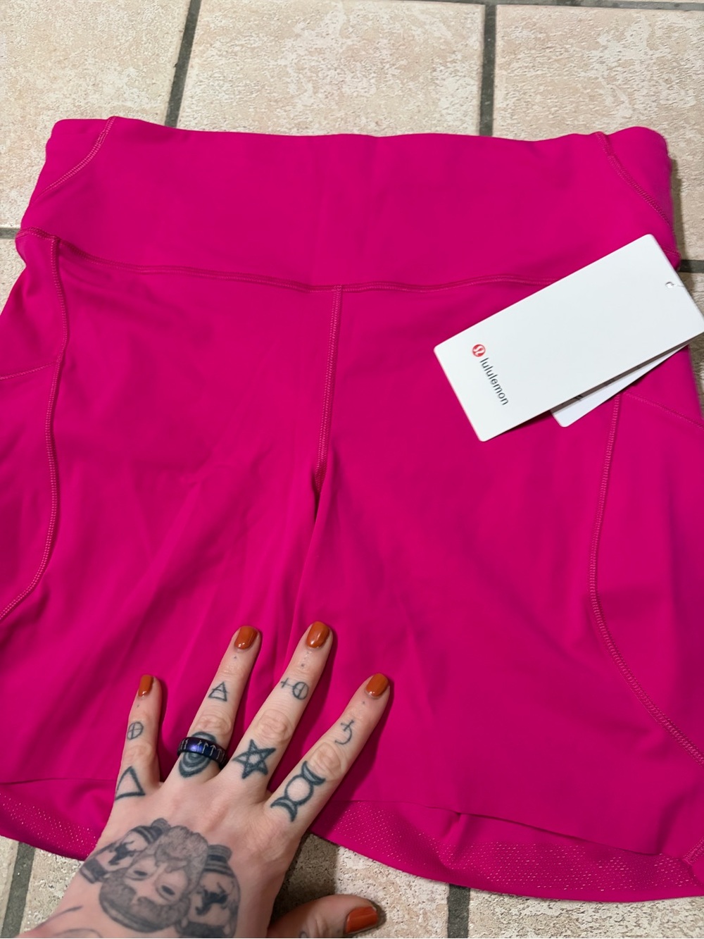 NWT Lululemon Fast and Free High-Rise Short 6" *Pockets (Pink Flare) Size 12 - Picture 2 of 9